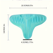 Подушка для облегчения шеи и плеч синий - универсальный массаж, растяжка и корректор тракции, можно стирать вручную