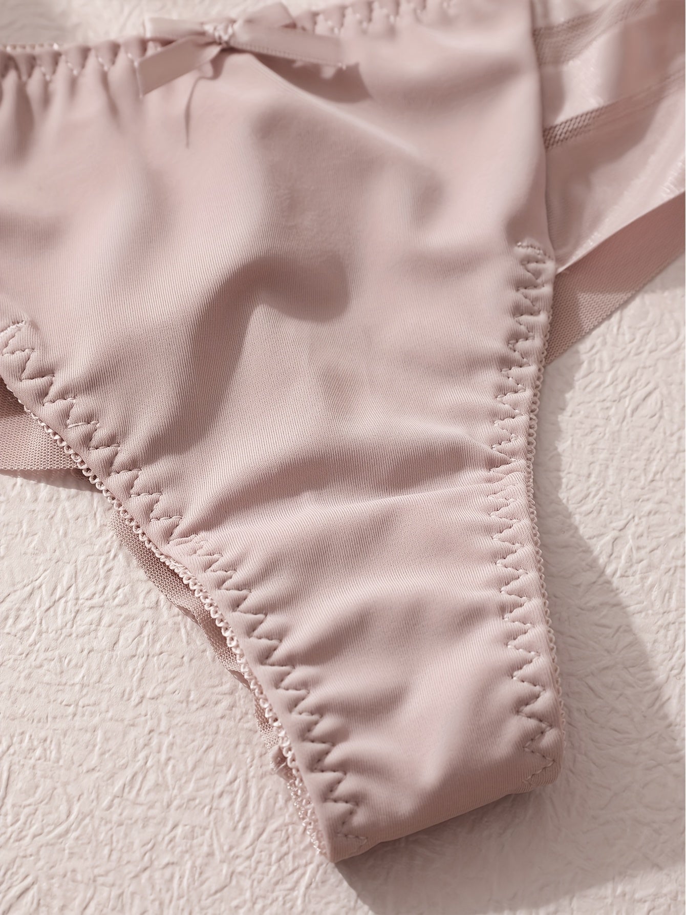 Women’s Lace Thongs Set 3 Pack Breathable Mesh Low-Rise G-String Underwear