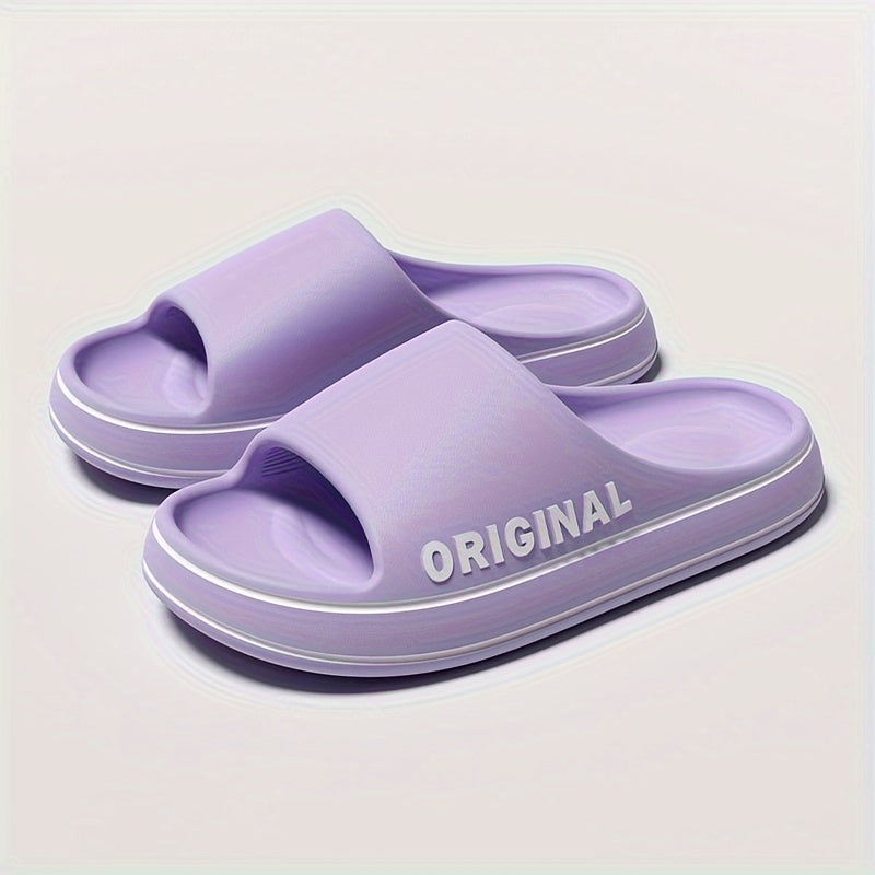 Women's EVA Slides Summer Non-Slip Open Toe Indoor Outdoor Beige Green