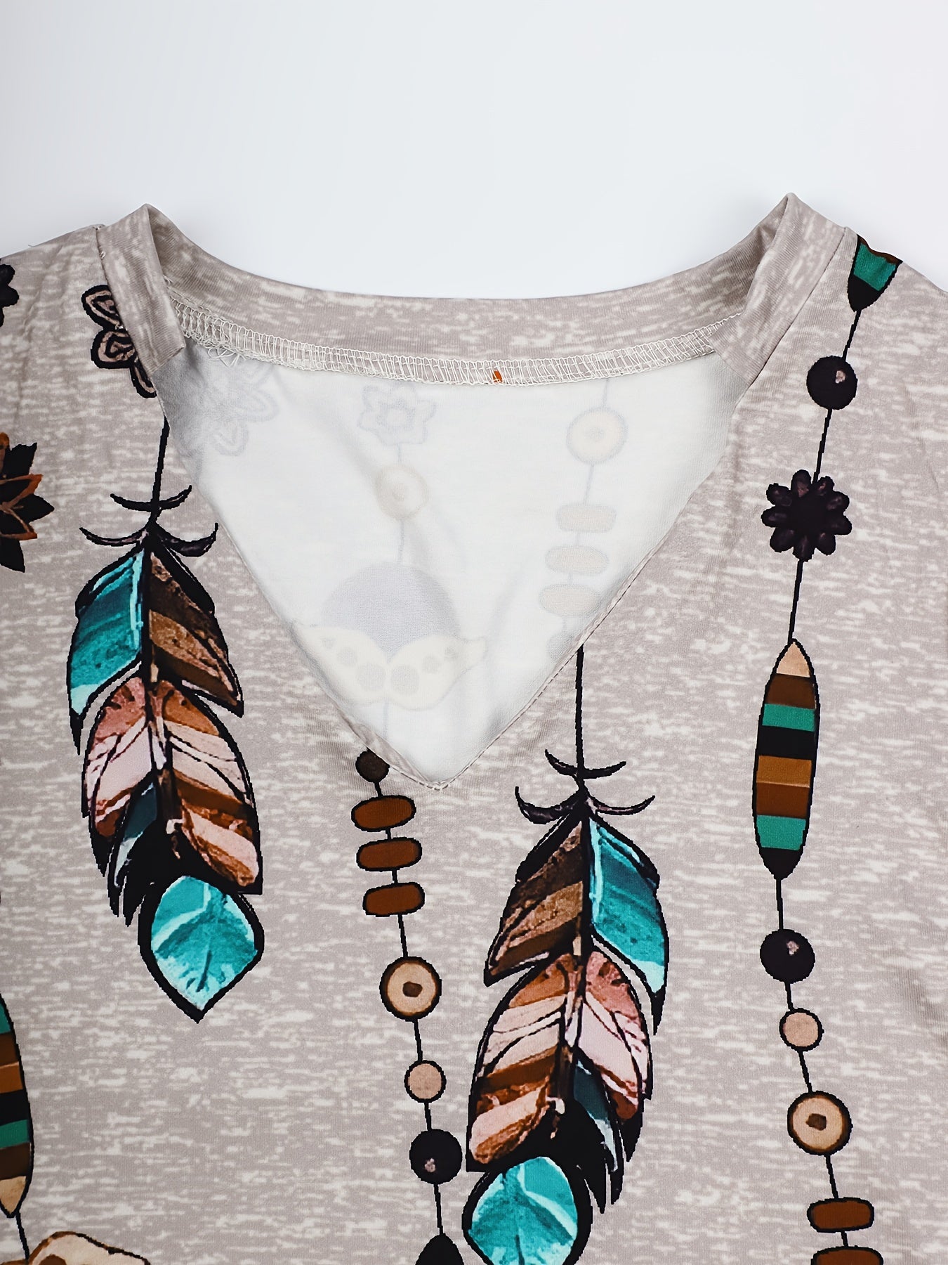 Traje impreso de gran tamaño con bolsillos, tela de punto de poliéster, elegante impresión en toda la prenda