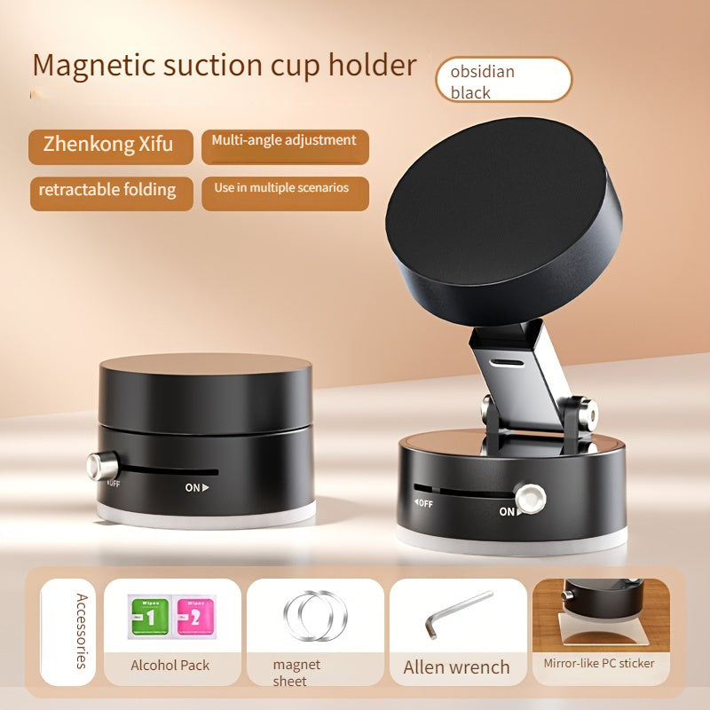 Adjustable Magnetic Vacuum Car Phone Holder Dashboard Mount with Suction Cup