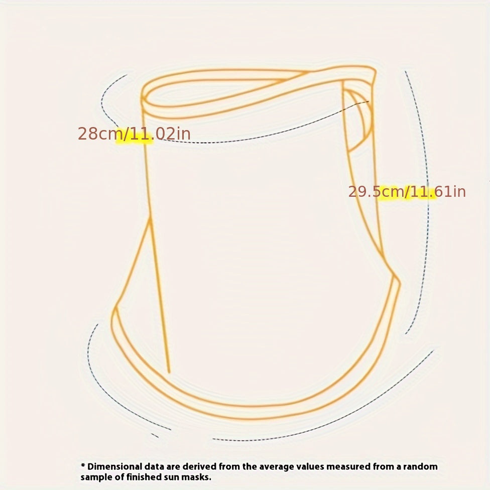 Máscara facial deportiva transpirable de malla para mujer para ciclismo golf protección solar