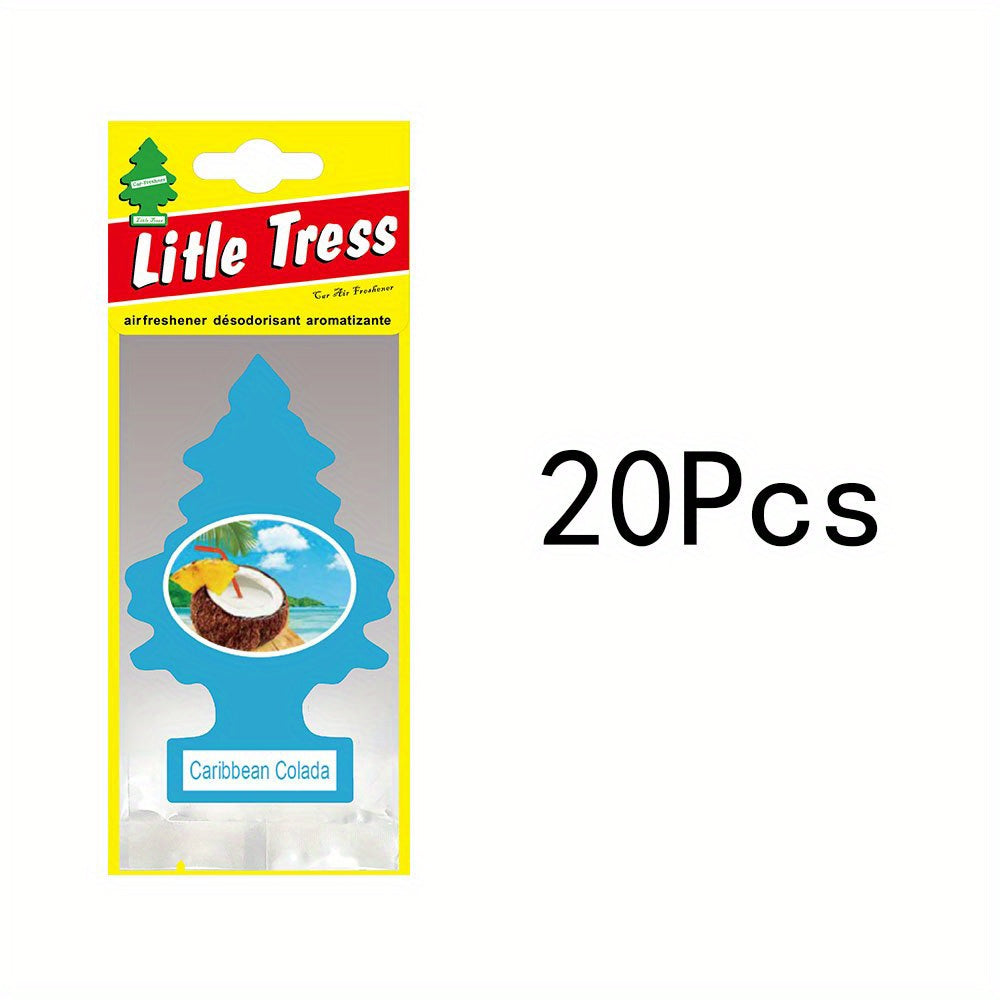 Car Air Freshener Hanging Paper Tree for Home or Vehicle Scented Decor