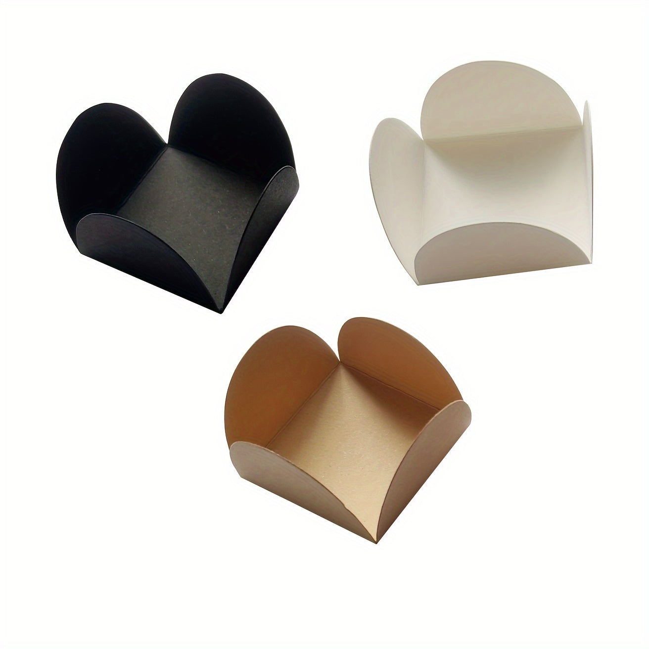 Separadores de papel de chocolate miniatura 50/100 piezas en bandeja para empaquetado de caramelos y postres