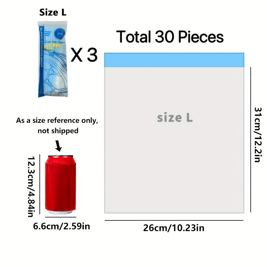 Refrigerator Storage Bags with Sliding Lock Durable Washable Family Camping Essentials