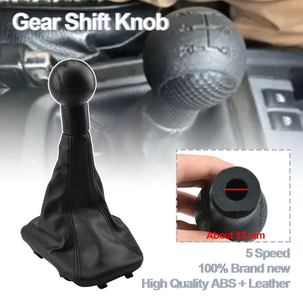 Universal PU Leather Gears Shift Knob Gaiter Dustproof Cover for Manual Car