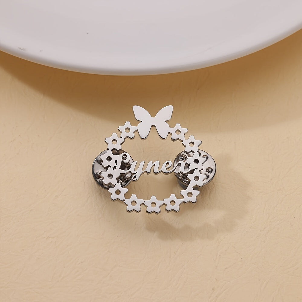 Ayollar uchun zanglamaydigan po'latdan yasalgan kapalak brosh, vintage hayvon pinli zargarlik buyumlari, kundalik kiyim va bayramlar uchun