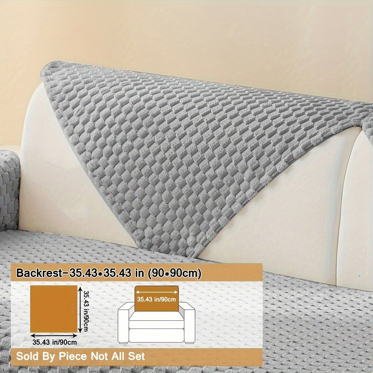 Чехол на диван из полиэстера для кресла до секционного, нескользящий, царапиноустойчивый, моющийся в машине, домашний декор