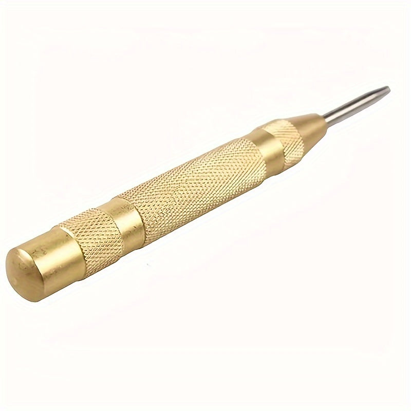 5-Inch Steel Spring-Loaded Automatic Center Punch for Precise Marking