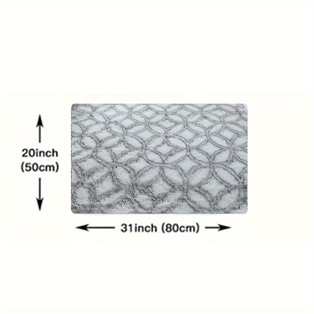 Alfombra de área con patrón de monedas de cobre suave y esponjosa, alfombra de poliéster antideslizante para sala de estar y dormitorio