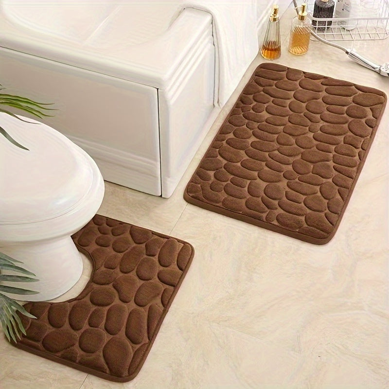Alfombrillas antideslizantes para baño, de secado rápido y fáciles de cuidar, 50x80cm y 50x40cm