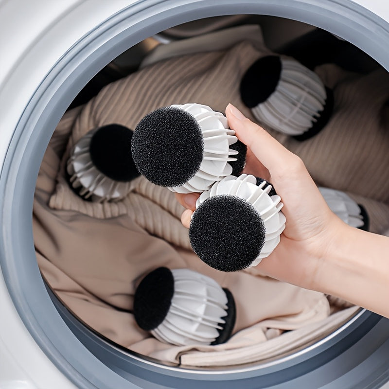 2 Anti-Winding Wool Laundry Balls for All Fabrics Reusable Fabric Softener Static Reducer