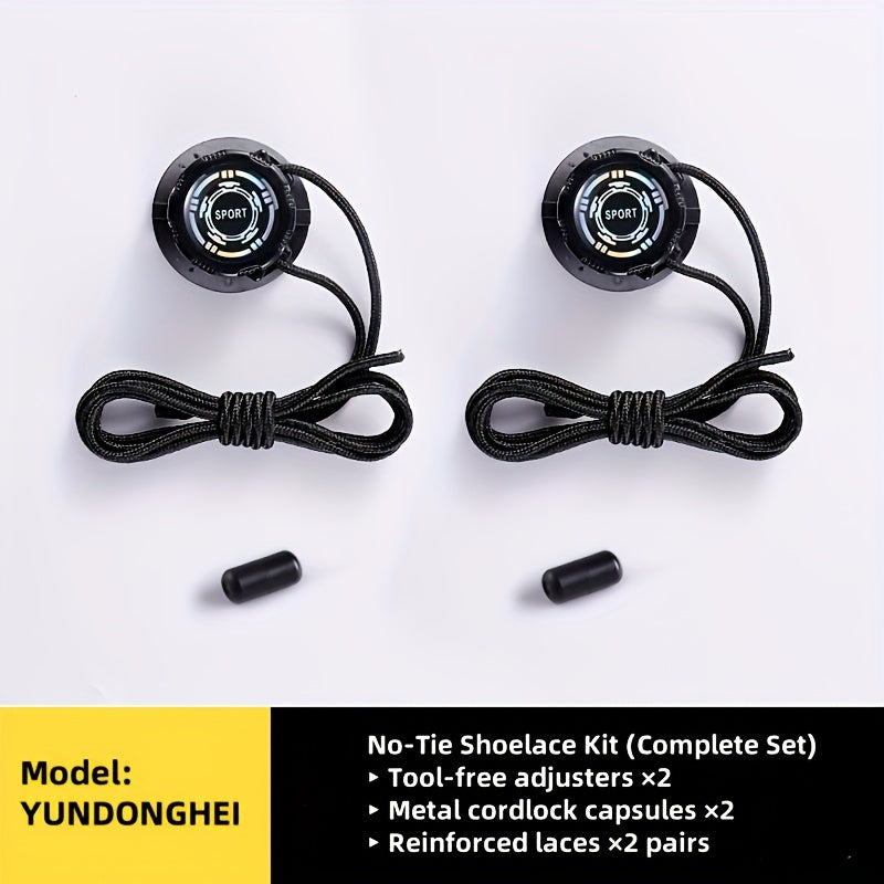 Unisex No-Tie Shoe Locks 6Pcs Set Rotating Buckles for Sports Outdoor