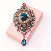 Bohemian Style Rhinestone Brooch for Wedding and Formal Attire