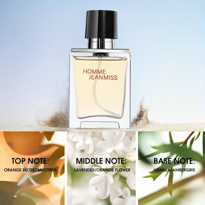 Men's Blue Eau De Toilette Set Woody Scent Long-Lasting Alcohol-Free 5-15%