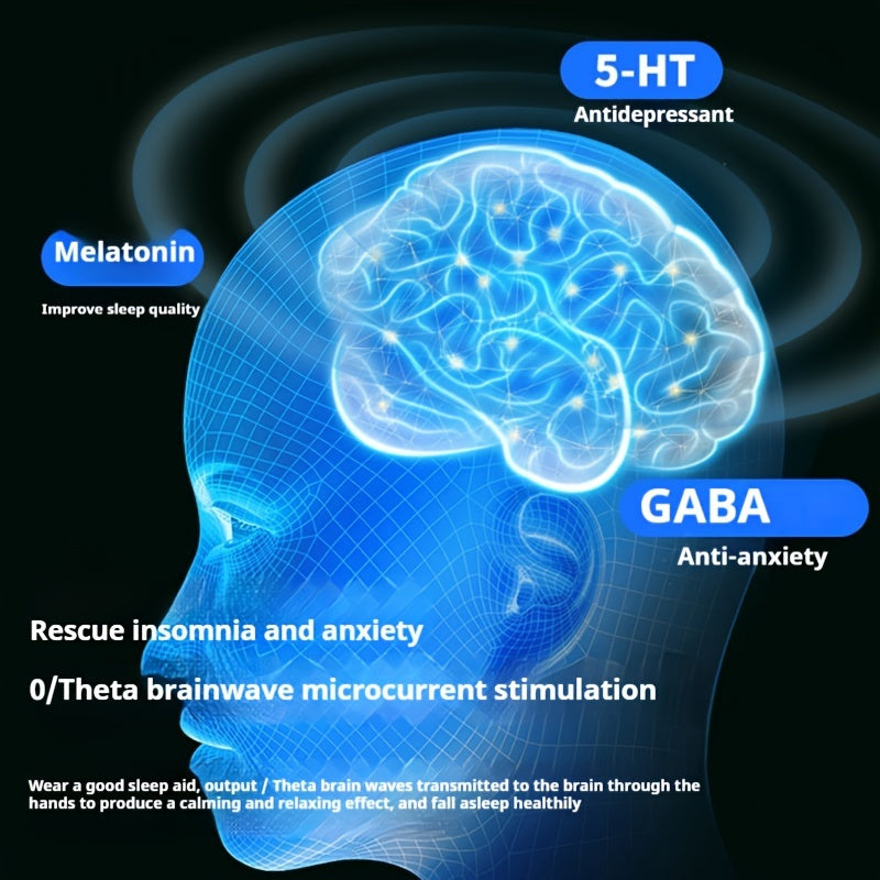 Smart Sleep Bracelet with USB Rechargeable CES Microcurrent Relaxation and Portable Massage