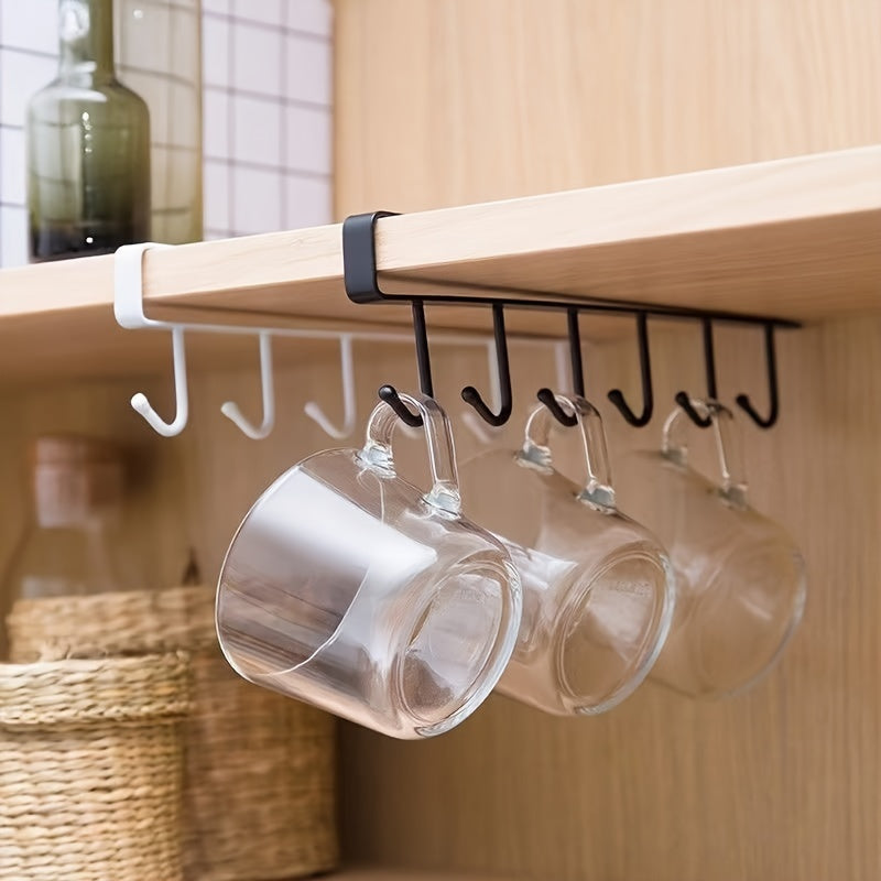 Cast Iron Hooks Seamless Nail-Free Wall Hangers for Kitchen and Wardrobe Storage
