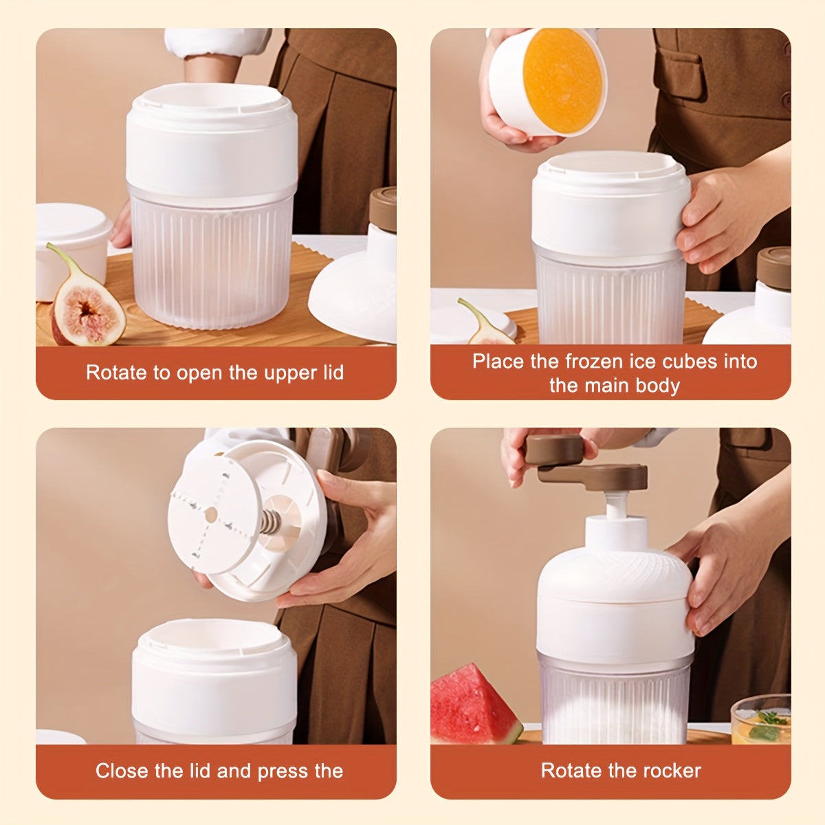 Нержавеющая сталь ручной ледорез для снежных конусов и мороженого, прочный, легко очищается