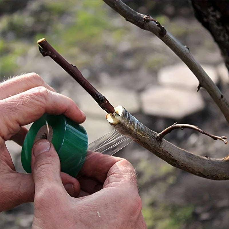 Cinta de injerto para árboles frutales transparente 2cm x 10m, película de envoltura duradera