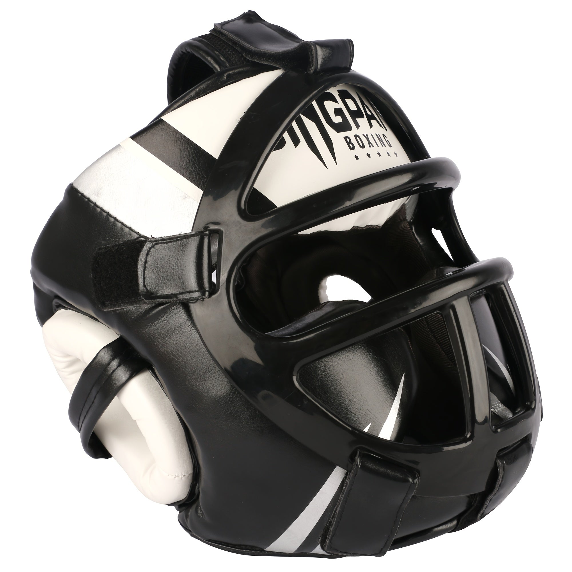 Thickened Fully Enclosed Boxing Head Guard for Training PU Mixed Color