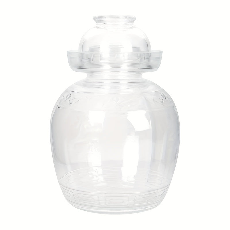 Glass Fermentation Jar with Water Seal 1500ml 2500ml for Pickling Sauerkraut Kimchi