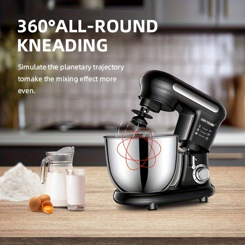 1 dona Tilt-head Stand Mixer 1000W quvvat va 3.5L zanglamaydigan po'latdan yasalgan idish bilan qish mavsumida uyda xamir aralashtirish uchun.