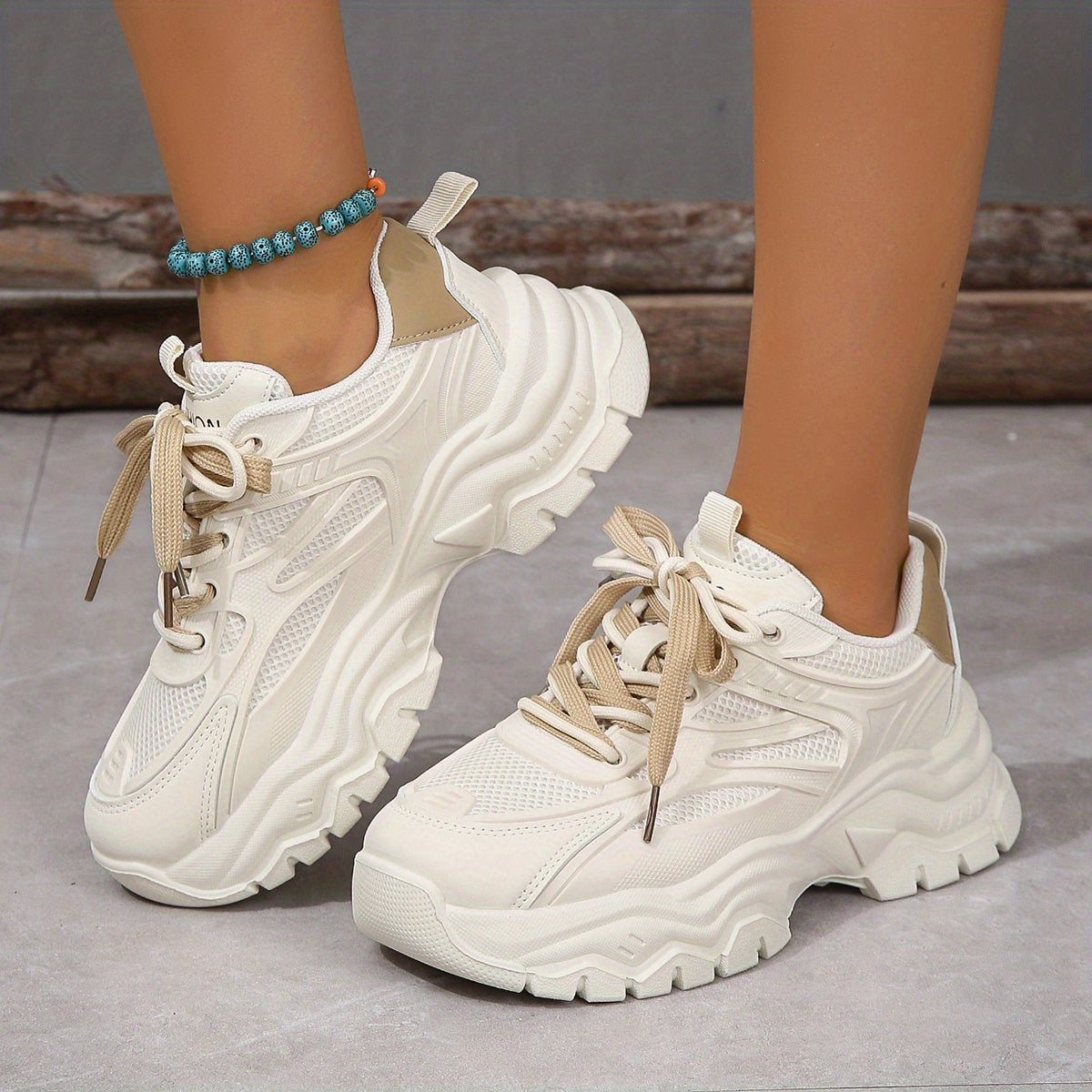 Women’s Casual Canvas Sneakers, Lace-Up, Low-Top, Comfortable Outdoor Shoes