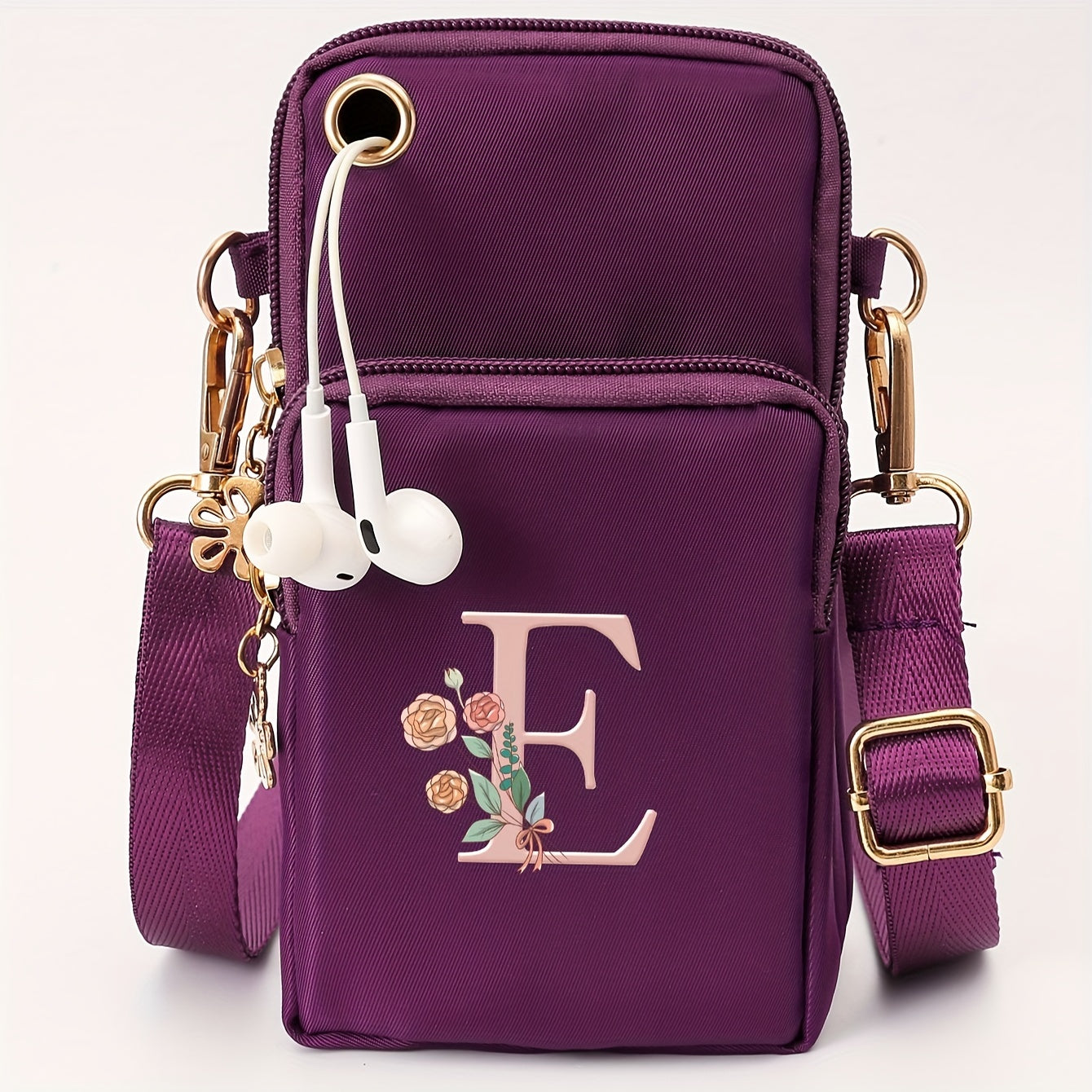 Ayollar uchun kichik yelka sumkasi, gul naqshli, kundalik ko‘p funksiyali crossbody sumka, kichik qo‘l sumkasi