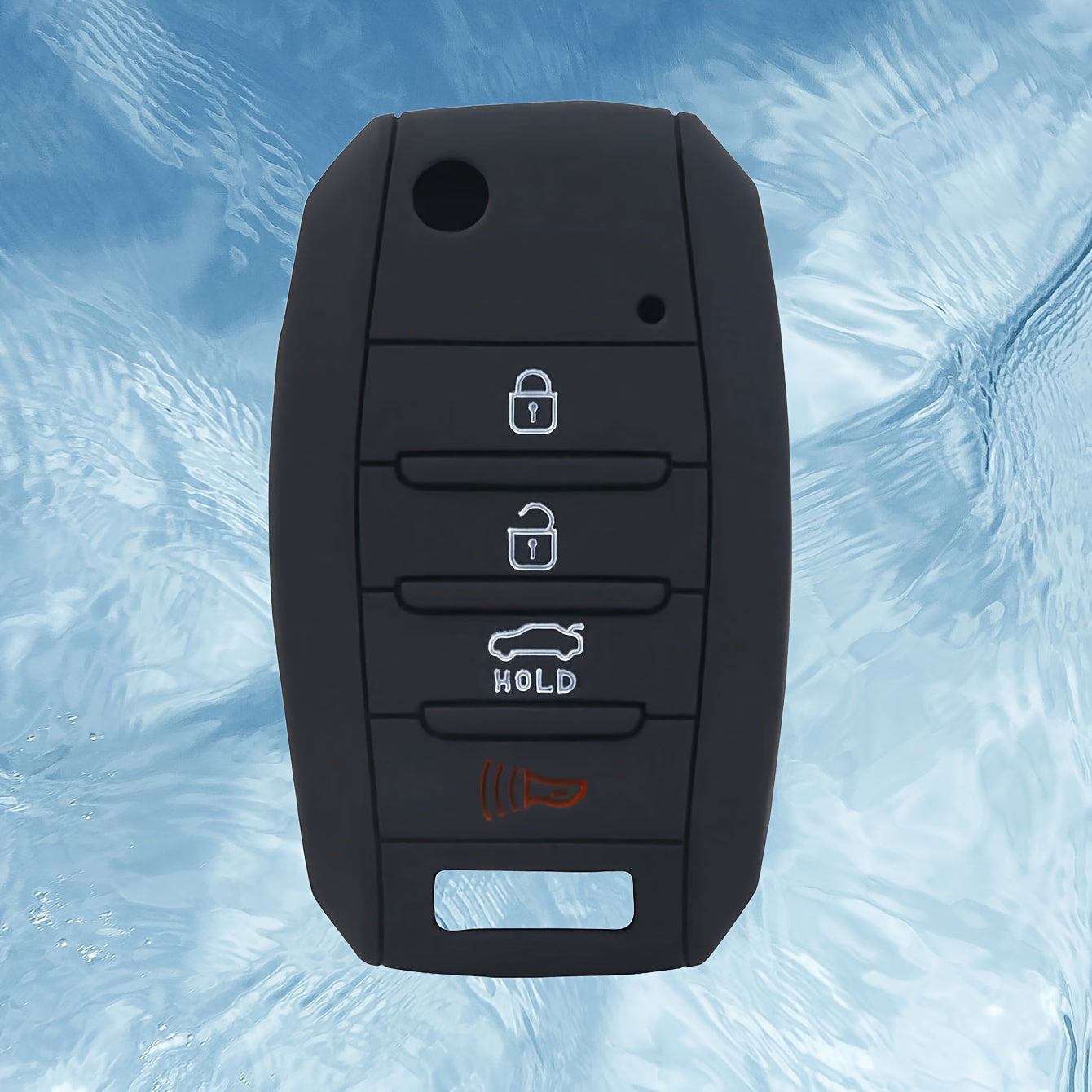 Silicone Car Key Cover for 4-Button Folding Anti-Fall Key Protector