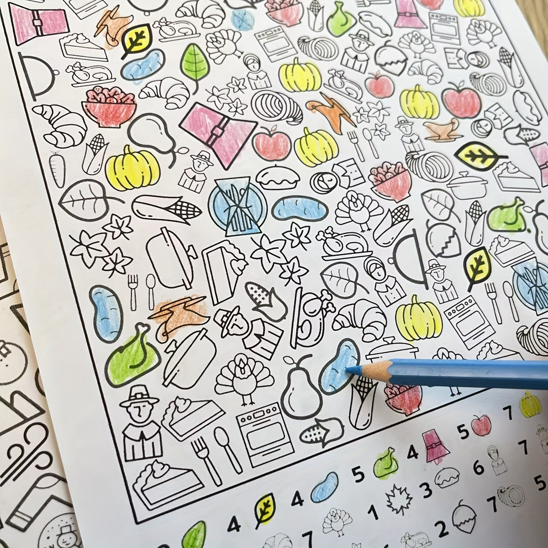 Children's Coloring Book for Kids Ages 3-8 Pattern Recognition and Motor Skills Development