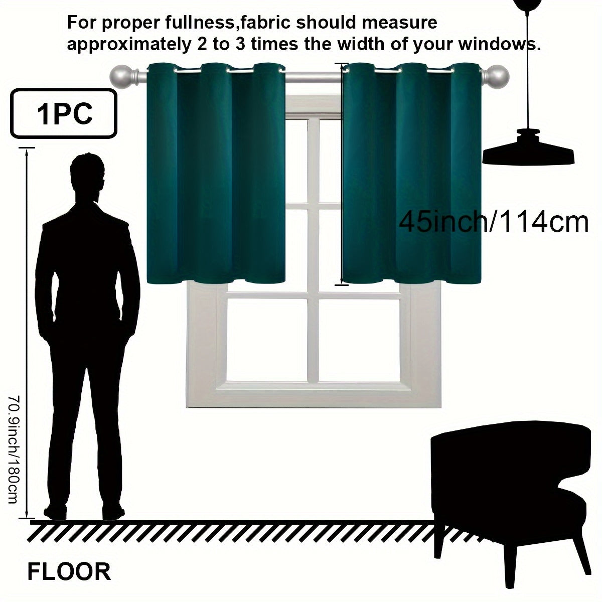 Insulation Blackout Circle Curtains for Bedrooms and Living Rooms Noise Blocker
