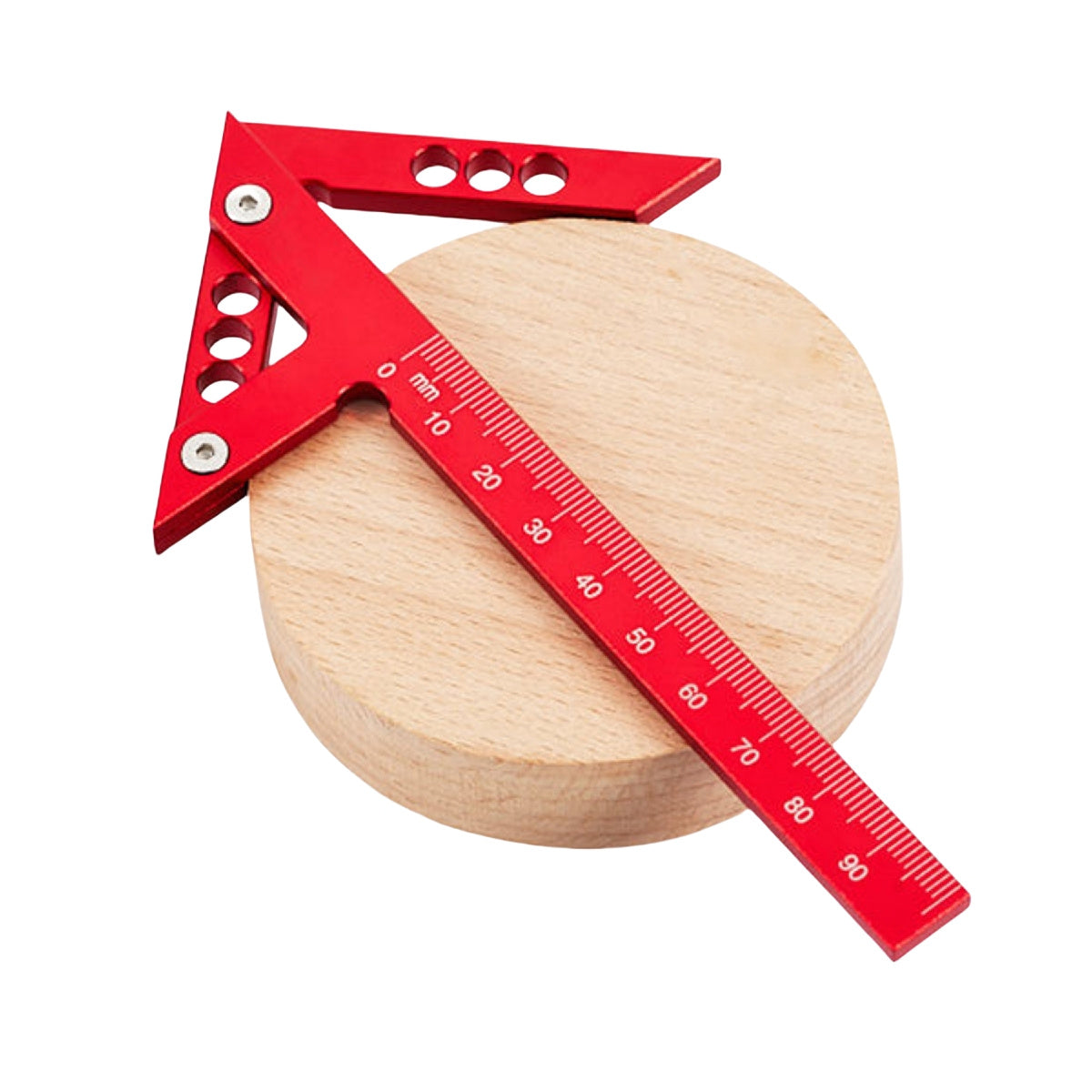 Escuadra de carpintería de aleación de aluminio, regla medidora de línea, marcador de ángulo, regla impermeable