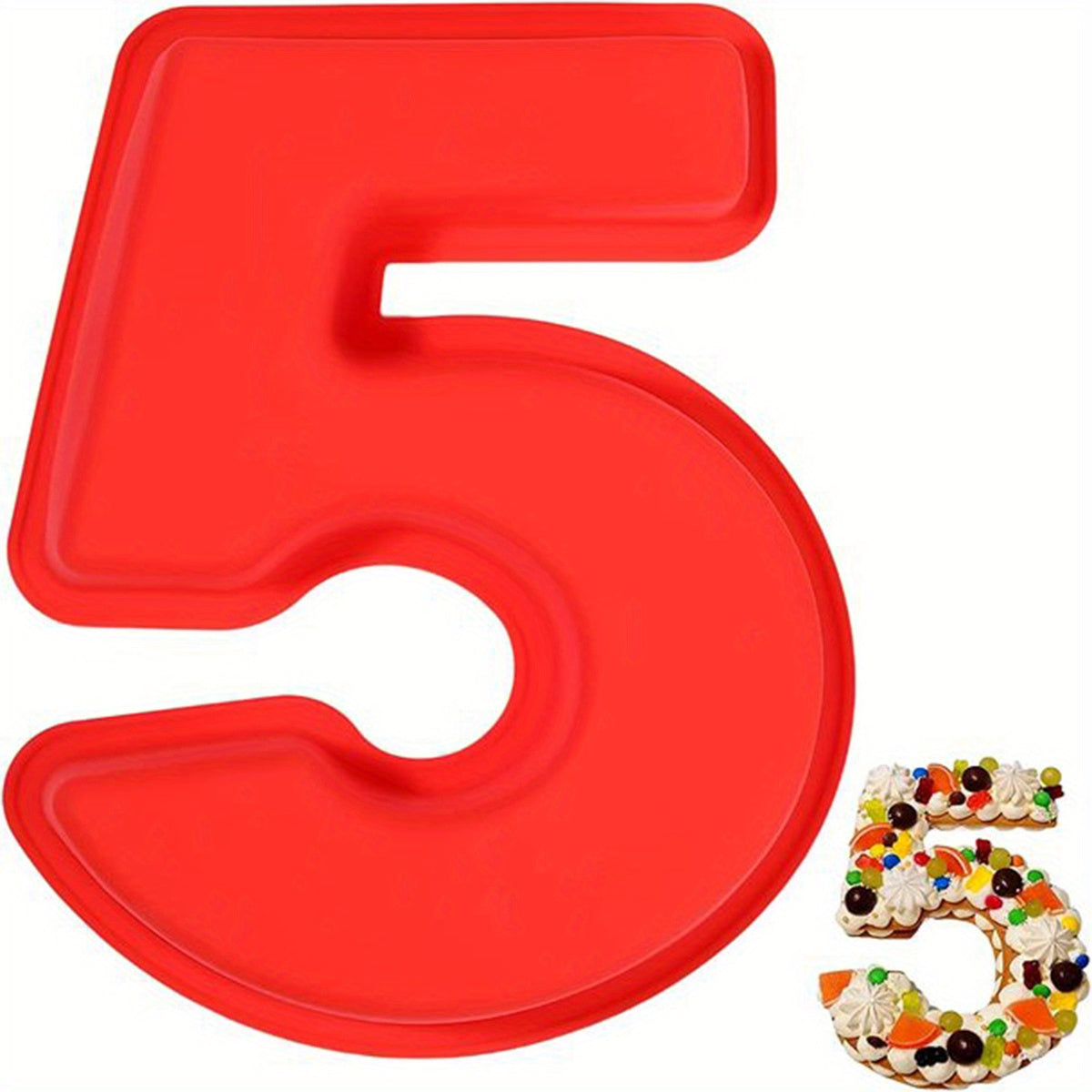 Silicone Cake Mold for 3D Large Cakes Numbers 0-9 for Birthdays Weddings