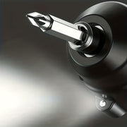 16-Piece Cordless Electric Screwdriver Set with 90° Rotatable Drill Rechargeable Lithium Battery and LED Light