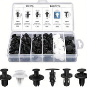 50 Pieces Universal Car Plastic Rivet Fasteners Push Retainer Clips for Auto Door Trim
