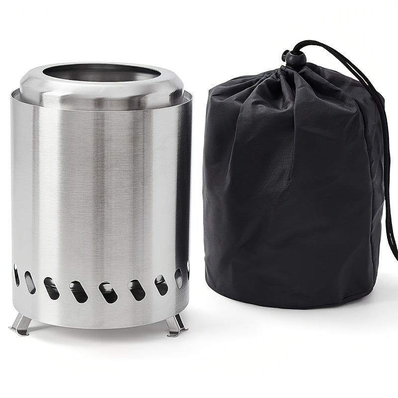 Stainless Steel Mini Camping Stove Portable Outdoor Hiking Backpacking Fire Pit