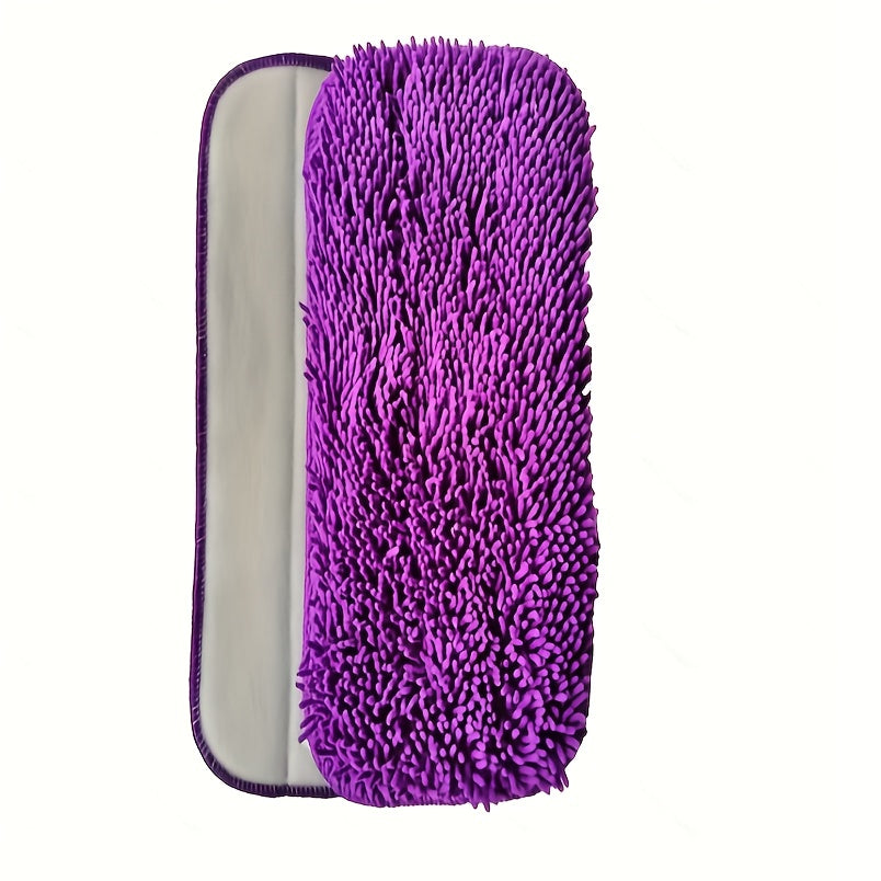 4 ta to'plam nam spray mopu ultra-nozik mikrofiber chenille tekis mop almashtirish matolari, ranglar farq qilishi mumkin.