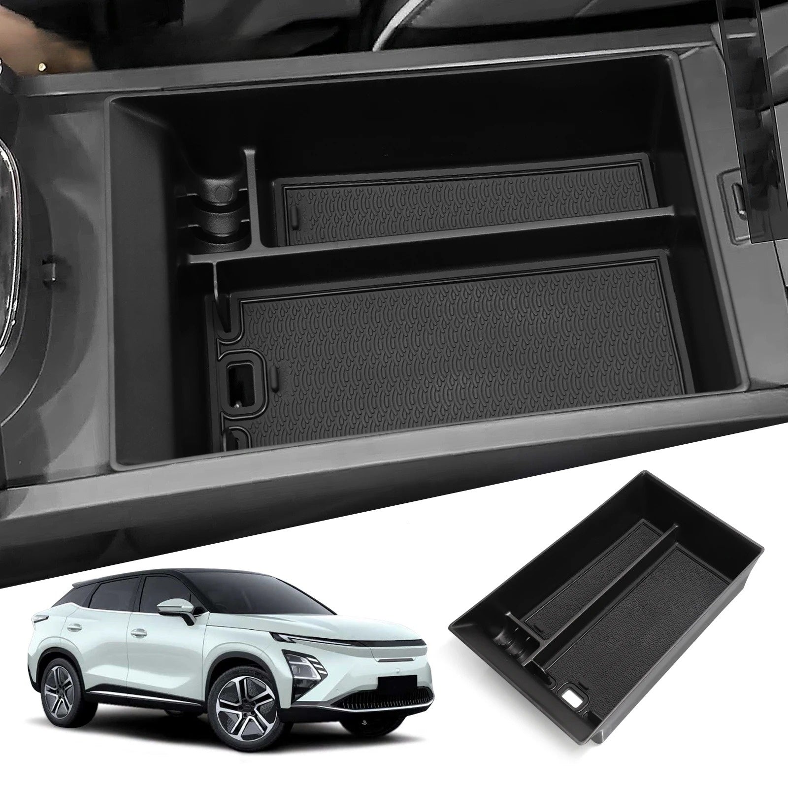 Car Interior Organizer Storage Box Center Console Tray for SUV SUV 2024 2025