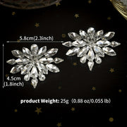 Women's Wedding Shoe Clips Glittering Rhinestone Buckles for Heels Dress Shoes Pair