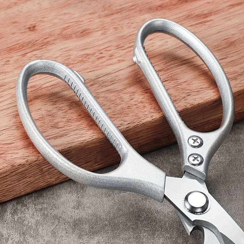 Stainless Steel Kitchen Scissors for Cutting Chicken Fish Bones with Fish Scale Scraper