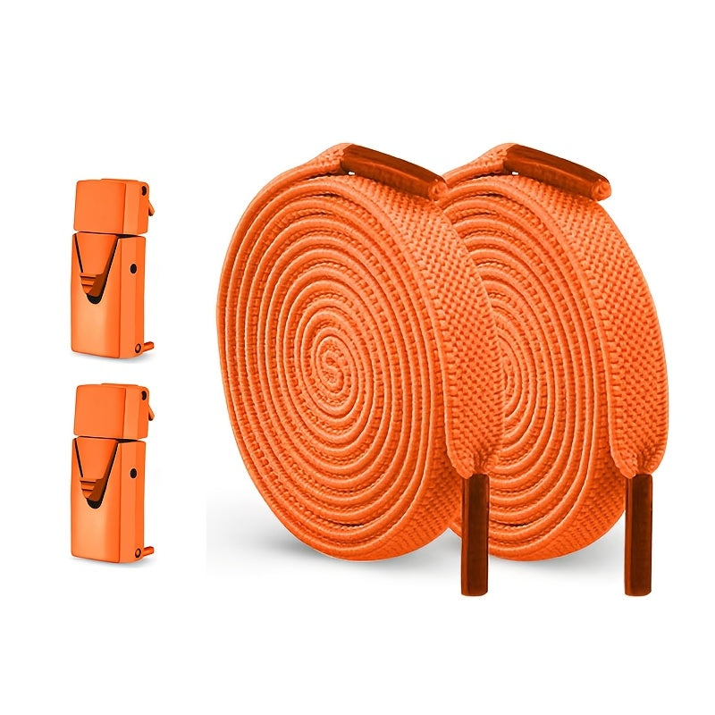 2-Pack Elastic No-Tie Shoe Laces for Sports and Casual Shoes
