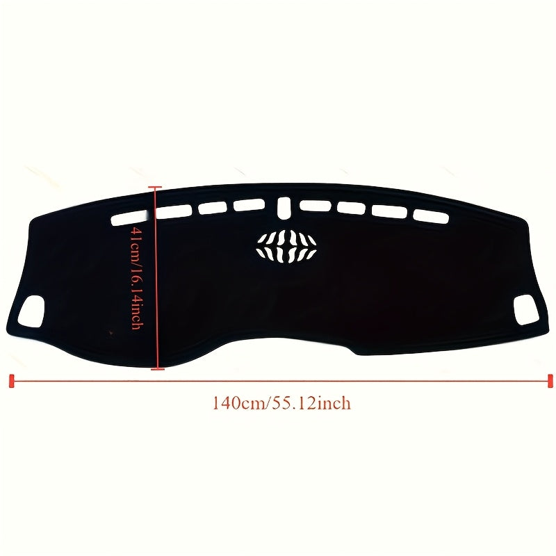SUV Dashboard Cover Black Polyester Fit Scratch Spill Protection Easy Install