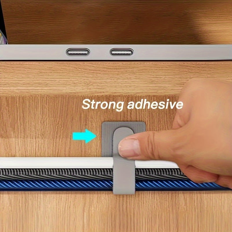 20 piezas de cinta de gestión de cables de nylon con diseño de bloqueo fácil para la organización de cables