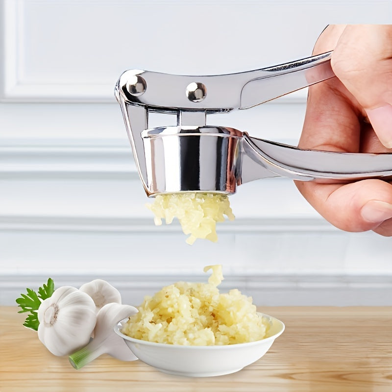 Multifunctional Stainless Steel Garlic Press and Mincer Kitchen Tool