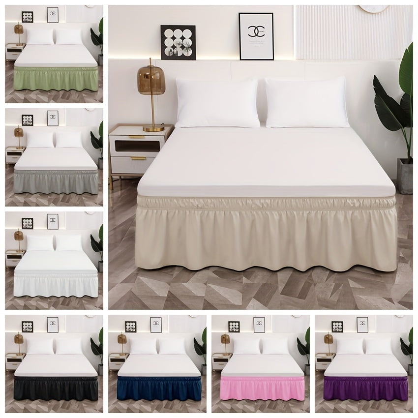 Microfiber Bed Skirt with Elastic Bands, 95g Ultra-Fine Material