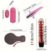 Women Couples BDSM Bondage Kit with Cuffs Blindfold Spanking Black