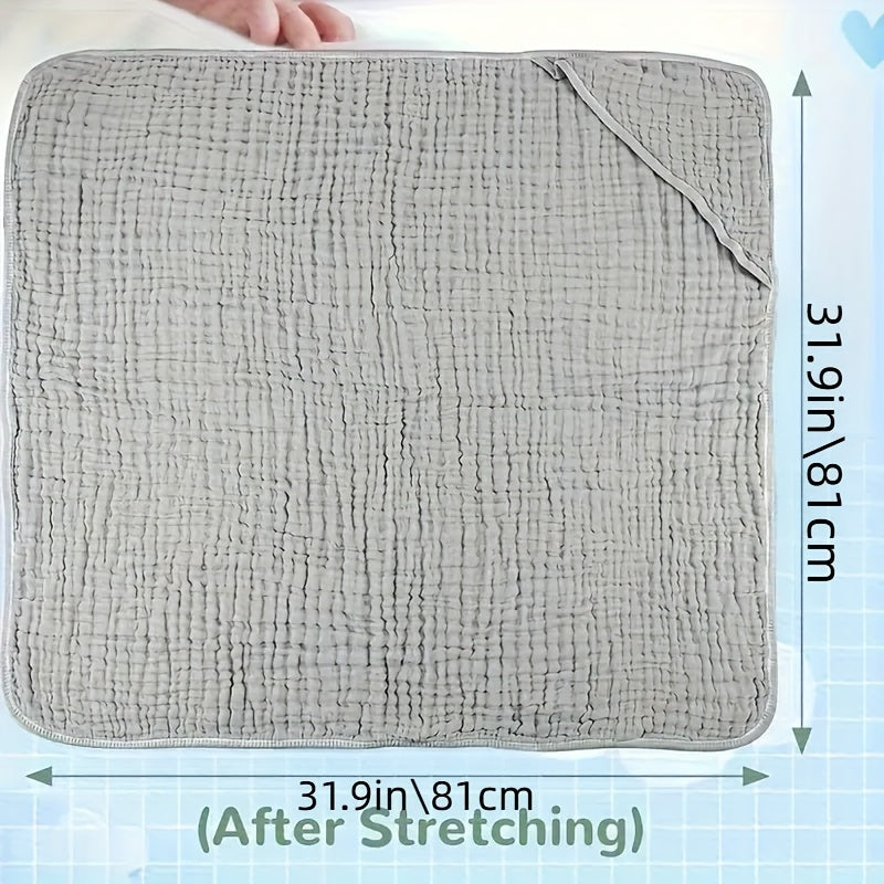 Two Pieces Baby Hooded Towel Monkey Themed Soft Absorbent 81cm for Newborns