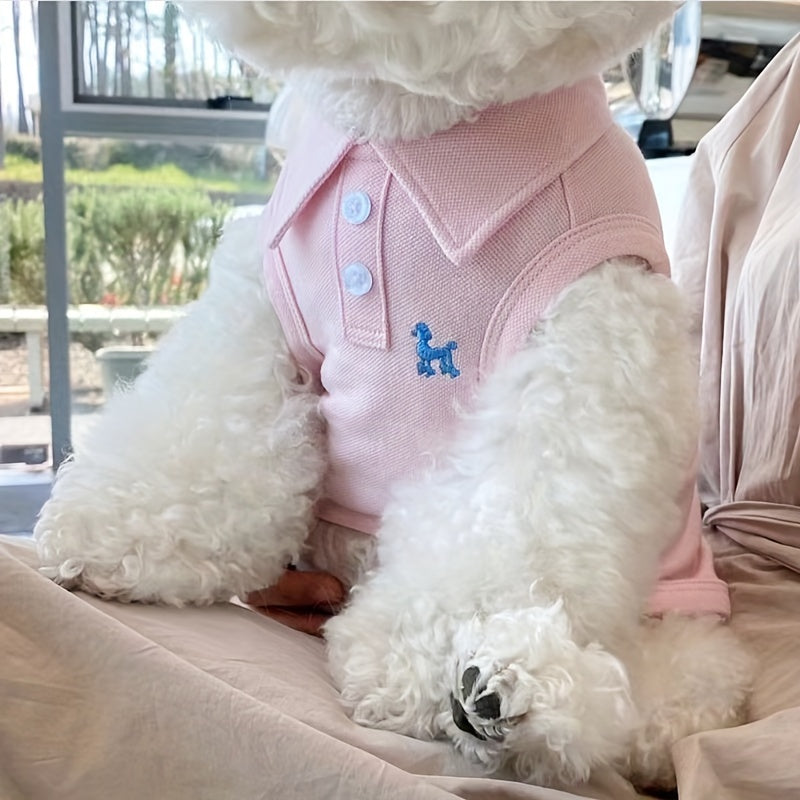 Chaleco transpirable para gatos pequeños y medianos, de poliéster para todas las estaciones, estilo pulóver o con botones