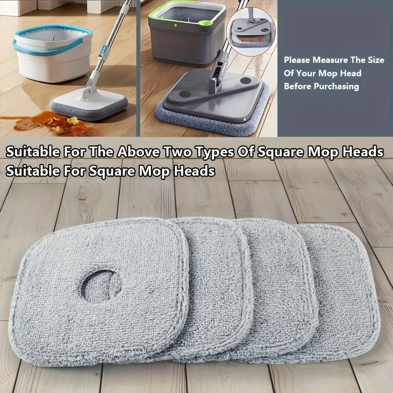 Microfiber Mop Pads Set of 3, 7, or 10, Washable, Durable, Compatible with Spin Mops