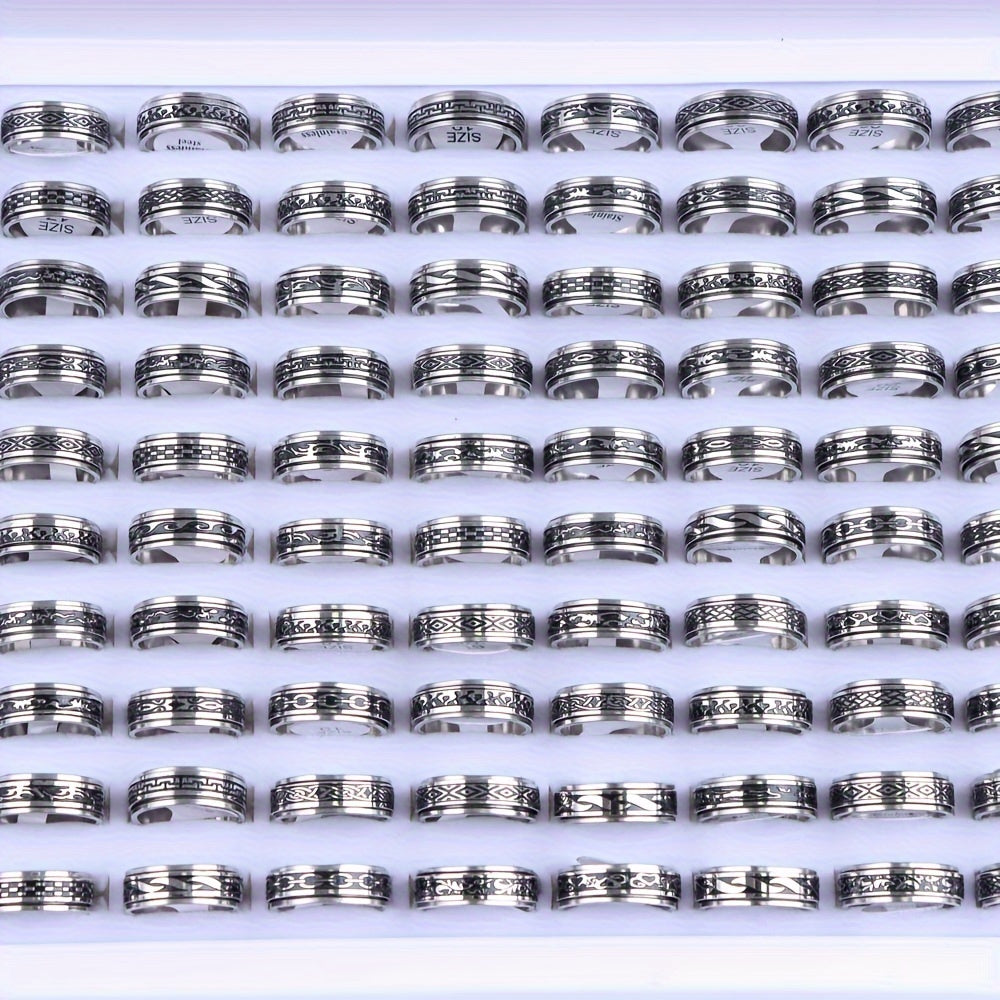 Ushbu minimalistik uslubdagi uzuklar to'plami zanglamaydigan po'latdan tayyorlangan bo'lib, 10 dan 20 ta gacha bo'lakni o'z ichiga oladi. Kundalik kiyimlar yoki kechki partiyalarga mos keladigan bu uzuklar erkaklar va ayollar uchun mos keladi.